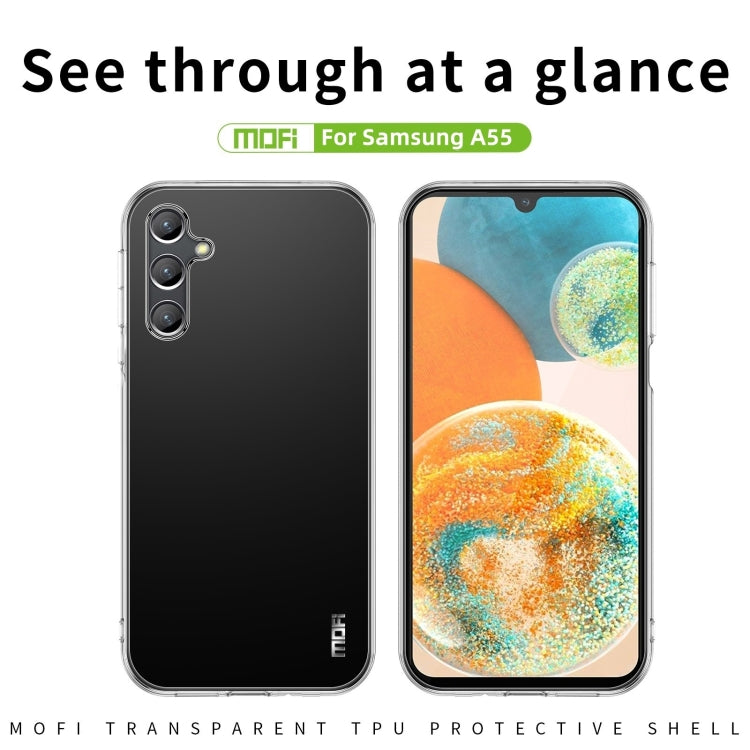 For Samsung Galaxy A55 MOFI Ming Series Ultra-thin TPU Phone Case(Transparent) - Galaxy Phone Cases by MOFI | Online Shopping South Africa | PMC Jewellery