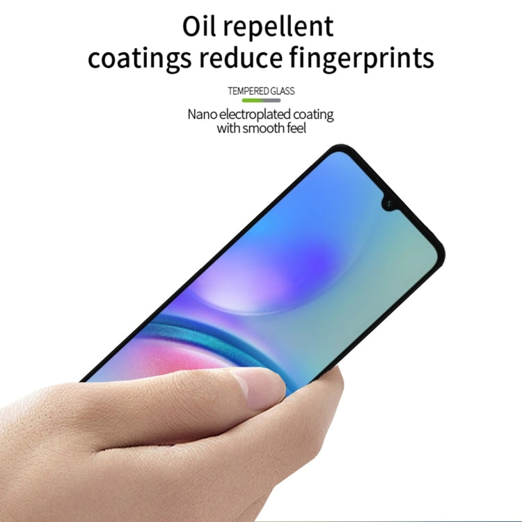 For Samsung Galaxy A05s MOFI 9H 2.5D Full Screen Tempered Glass Film(Black) - Galaxy Tempered Glass by MOFI | Online Shopping South Africa | PMC TechLife