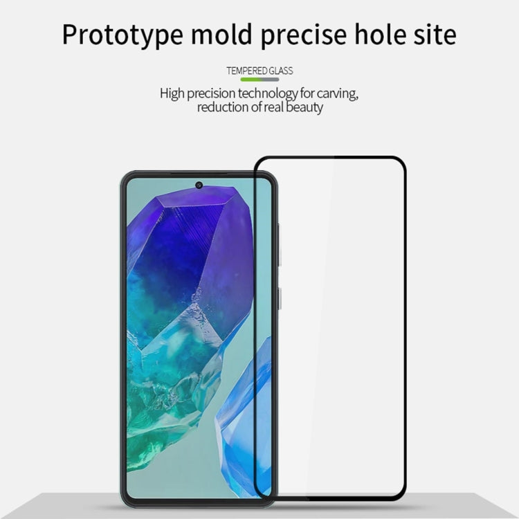 For Samsung Galaxy M55 MOFI 9H 2.5D Full Screen Tempered Glass Film(Black) - Galaxy Tempered Glass by MOFI | Online Shopping South Africa | PMC TechLife | Buy Now Pay Later Mobicred