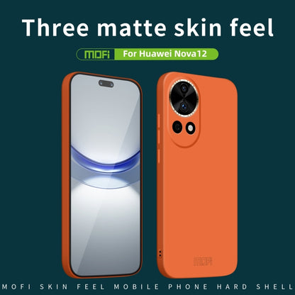 For Huawei nova 12 MOFI Qin Series Skin Feel All-inclusive PC Phone Case(Gray) - Huawei Cases by MOFI | Online Shopping South Africa | PMC Jewellery | Buy Now Pay Later Mobicred