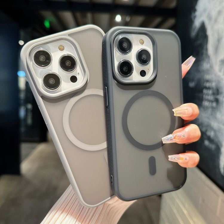 For iPhone 12 Transparent TPU Hybrid PC Magsafe Phone Case(Blue) - iPhone 12 / 12 Pro Cases by PMC TechLife | Online Shopping South Africa | PMC TechLife