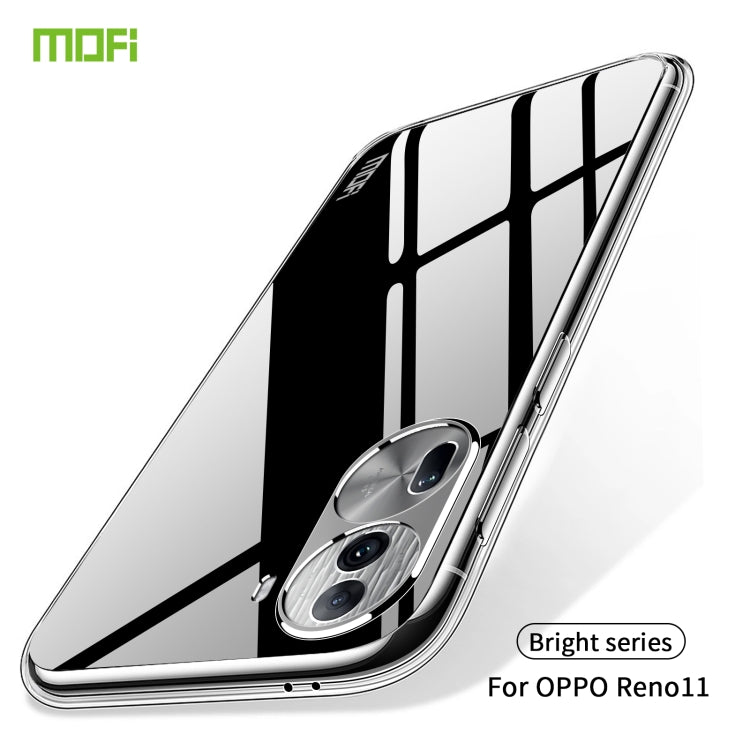 For OPPO Reno11 China MOFI Ming Series Ultra-thin TPU Phone Case(Transparent) - Reno11 Cases by MOFI | Online Shopping South Africa | PMC Jewellery