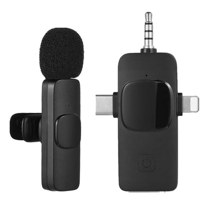 2 in 1 Wireless Lavalier Microphones for iPhone / Android - Microphone by PMC Jewellery | Online Shopping South Africa | PMC Jewellery | Buy Now Pay Later Mobicred