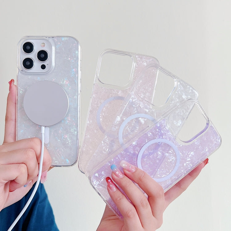 For iPhone 14 Pro Shell Texture MagSafe TPU Phone Case(Dazzling) - iPhone 14 Pro Cases by PMC TechLife | Online Shopping South Africa | PMC TechLife