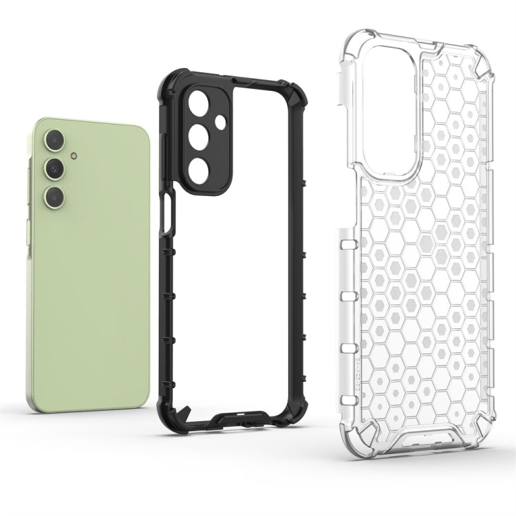 For Samsung Galaxy A25 5G Shockproof Honeycomb Phone Case(Red) - Galaxy Phone Cases by PMC TechLife | Online Shopping South Africa | PMC TechLife | Buy Now Pay Later Mobicred