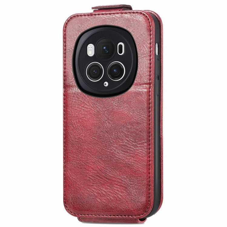 For Honor Magic6 Pro Zipper Wallet Vertical Flip Leather Phone Case(Red) - Honor Cases by PMC Jewellery | Online Shopping South Africa | PMC Jewellery | Buy Now Pay Later Mobicred