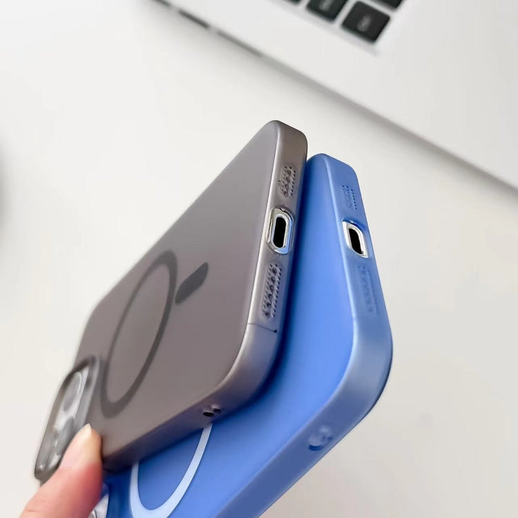 For iPhone 12 Pro Max Ice Fog MagSafe PC Phone Case(Blue) - iPhone 12 Pro Max Cases by PMC Jewellery | Online Shopping South Africa | PMC Jewellery