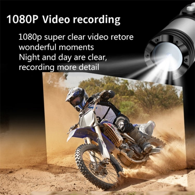 H68A HD 1080P WiFi Flashlight Waterproof Sports DV Camera Bike Motorcycle Helmet Camera(Silver) - Other Camera by PMC Jewellery | Online Shopping South Africa | PMC Jewellery | Buy Now Pay Later Mobicred