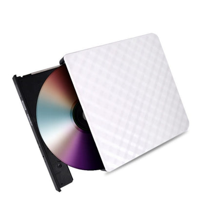 633 Rhombus Pattern USB3.0 Computer Laptop External Optical Drive Burner DVD Write(White) - Rewritable Drive by PMC Jewellery | Online Shopping South Africa | PMC Jewellery | Buy Now Pay Later Mobicred