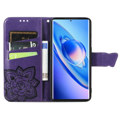 For Blackview A200 Pro Butterfly Love Flower Embossed Leather Phone Case(Purple) - More Brand by PMC Jewellery | Online Shopping South Africa | PMC Jewellery