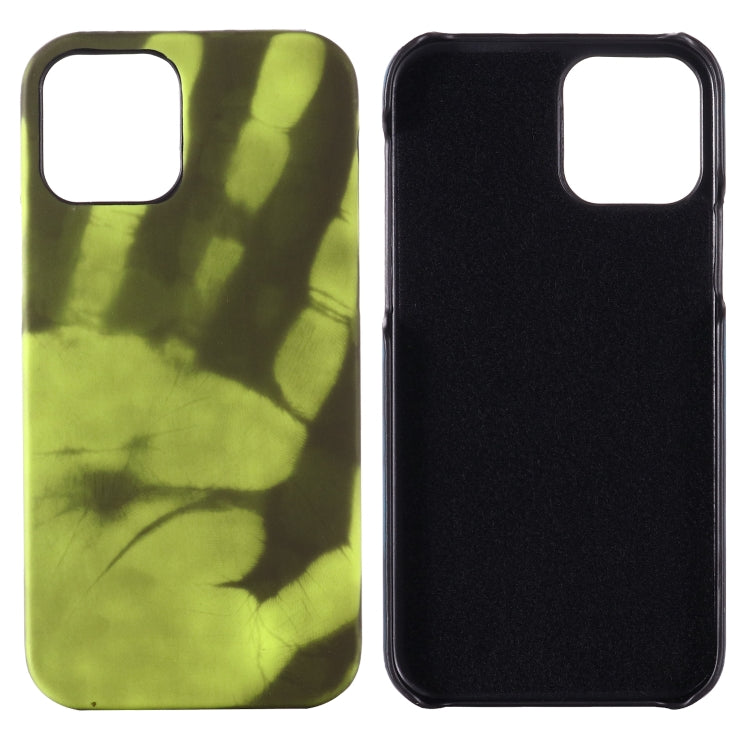 For iPhone 15 Pro Thermal Sensor Discoloration Silicone Phone Case(Black Green) - iPhone 15 Pro Cases by PMC Jewellery | Online Shopping South Africa | PMC Jewellery