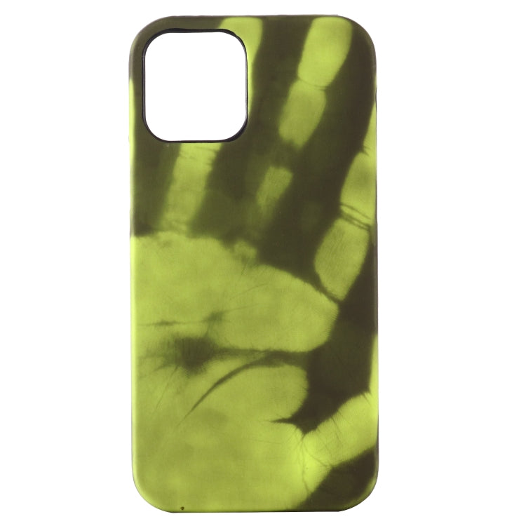 For iPhone 15 Pro Thermal Sensor Discoloration Silicone Phone Case(Black Green) - iPhone 15 Pro Cases by PMC Jewellery | Online Shopping South Africa | PMC Jewellery