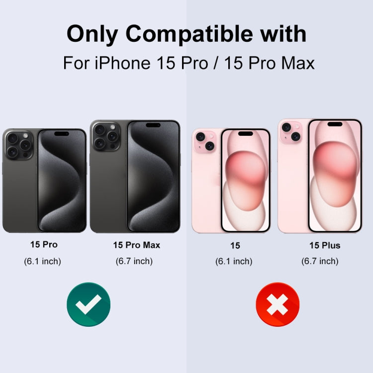 For iPhone 15 Pro / 15 Pro Max NORTHJO Camera Lens Protector Tempered Glass CD Vein Metal Ring Film(Silver) - iPhone 15 Pro Tempered Glass by NORTHJO | Online Shopping South Africa | PMC Jewellery