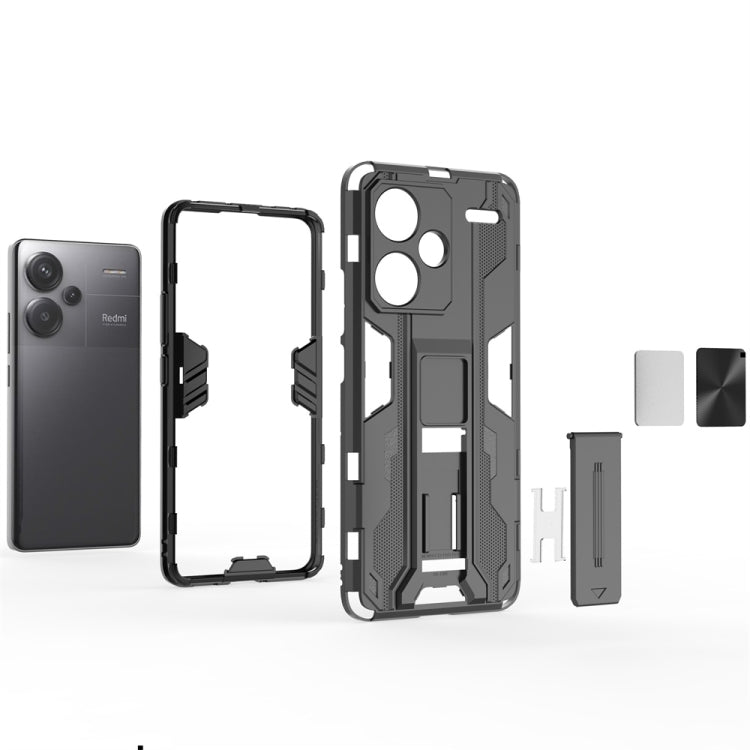 For Redmi Note 13 Pro 5G Supersonic Armor PC Hybrid TPU Phone Case(Red) - free shipping - PMC TechLife - Order now!