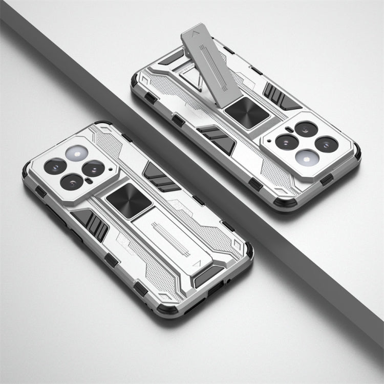 For Xiaomi 14 Supersonic Armor PC Hybrid TPU Phone Case(Silver) - 14 Cases by PMC TechLife | Online Shopping South Africa | PMC TechLife