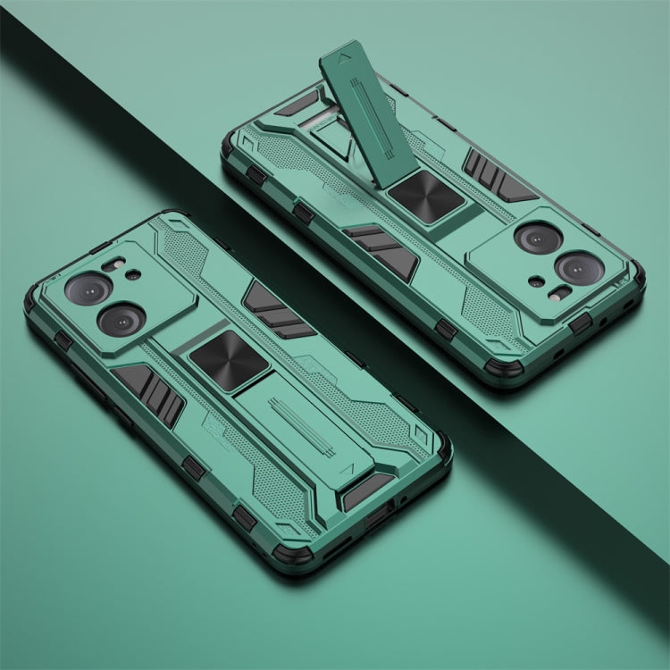 For Xiaomi 13T Supersonic Armor PC Hybrid TPU Phone Case(Green) - Xiaomi Cases by PMC TechLife | Online Shopping South Africa | PMC TechLife | Buy Now Pay Later Mobicred