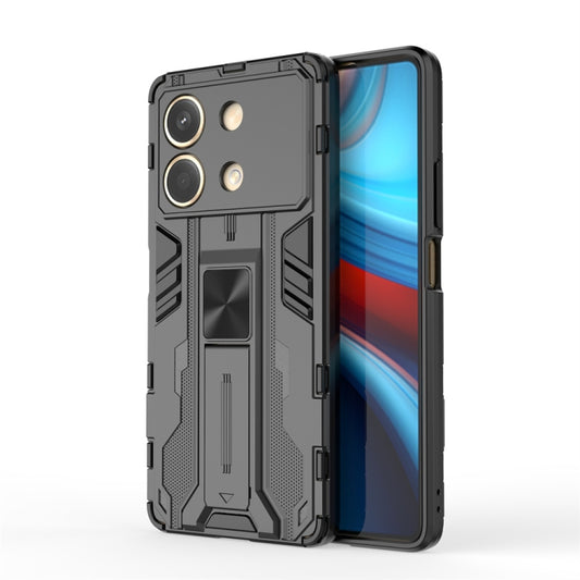 For Redmi Note 13R Pro Supersonic Armor PC Hybrid TPU Phone Case(Black) - Xiaomi Cases by PMC Jewellery | Online Shopping South Africa | PMC Jewellery | Buy Now Pay Later Mobicred