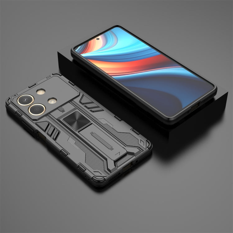 For Redmi Note 13R Pro Supersonic Armor PC Hybrid TPU Phone Case(Black) - Xiaomi Cases by PMC TechLife | Online Shopping South Africa | PMC TechLife | Buy Now Pay Later Mobicred