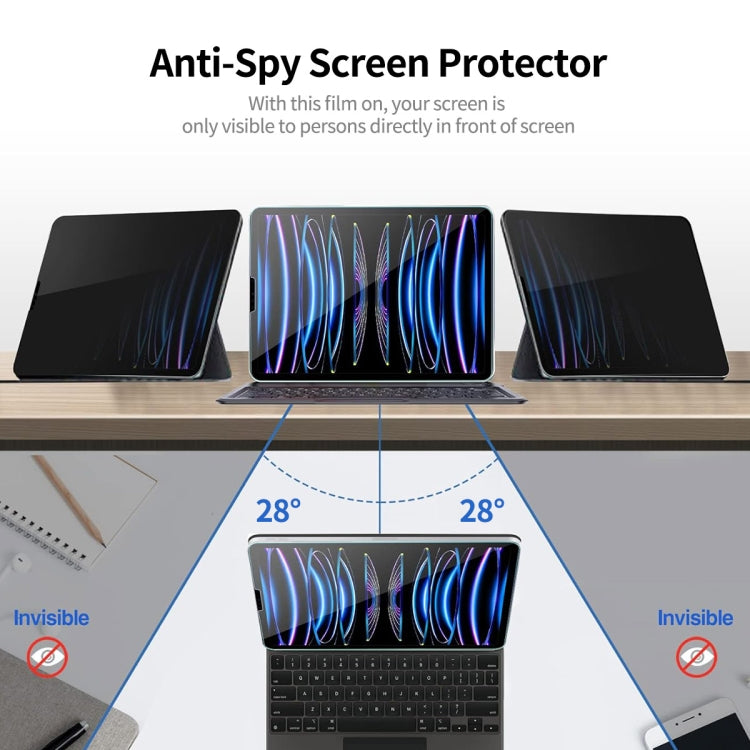 For iPad Air 11 2024 /10th Gen 10.9 2022 ENKAY Hat-Prince 0.33mm 28 Degrees Anti-peeping Privacy Tempered Glass Film - iPad 2025 / 2022 Tempered Glass by ENKAY | Online Shopping South Africa | PMC Jewellery | Buy Now Pay Later Mobicred