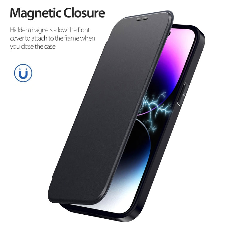 For iPhone 13 Pro Max MagSafe RFID Blocking Adsorption Flip Leather Phone Case(Blue) - iPhone 13 Pro Max Cases by PMC TechLife | Online Shopping South Africa | PMC TechLife