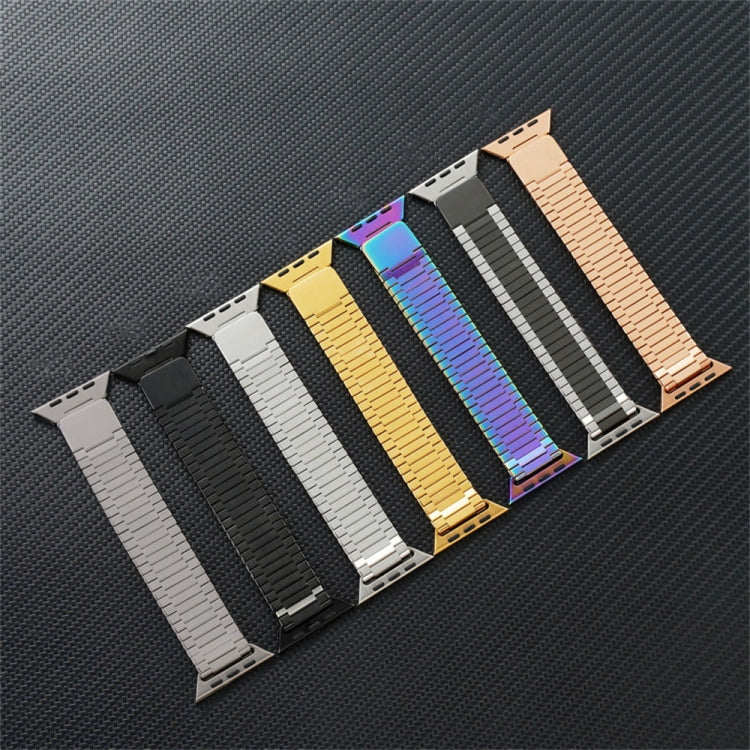 For Apple Watch Series 4 44mm Bamboo Magnetic Stainless Steel Metal Watch Strap(Silver) - Watch Bands by PMC Jewellery | Online Shopping South Africa | PMC Jewellery