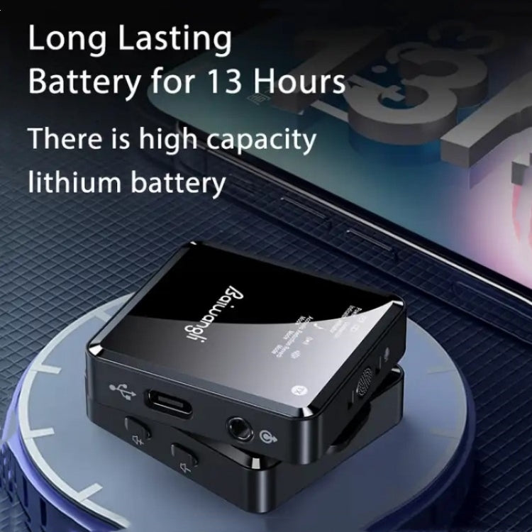 SX39 For iPhone Lavalier Wireless Noise Reduction Microphone with Dual Transmitter + Receiver - Microphone by PMC TechLife | Online Shopping South Africa | PMC TechLife | Buy Now Pay Later Mobicred