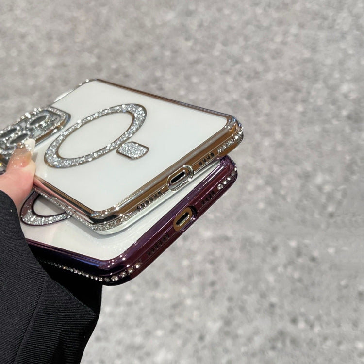 For iPhone 16 Pro Diamond Plated MagSafe TPU Phone Case(Blue) - free shipping - PMC TechLife - Order now!