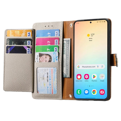 For Samsung Galaxy S24+ 5G Love Zipper Lanyard Leather Phone Case(Gray) - Galaxy S24+ 5G Cases by PMC Jewellery | Online Shopping South Africa | PMC Jewellery | Buy Now Pay Later Mobicred