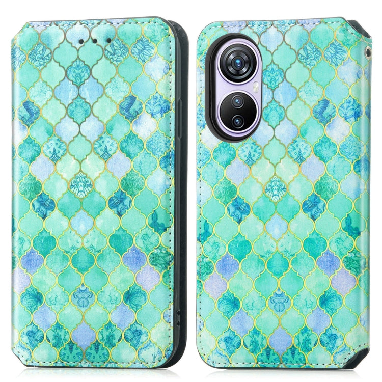 For Blackview A200 Pro CaseNeo Colorful Magnetic Leather Phone Case(Emeralds) - More Brand by PMC Jewellery | Online Shopping South Africa | PMC Jewellery