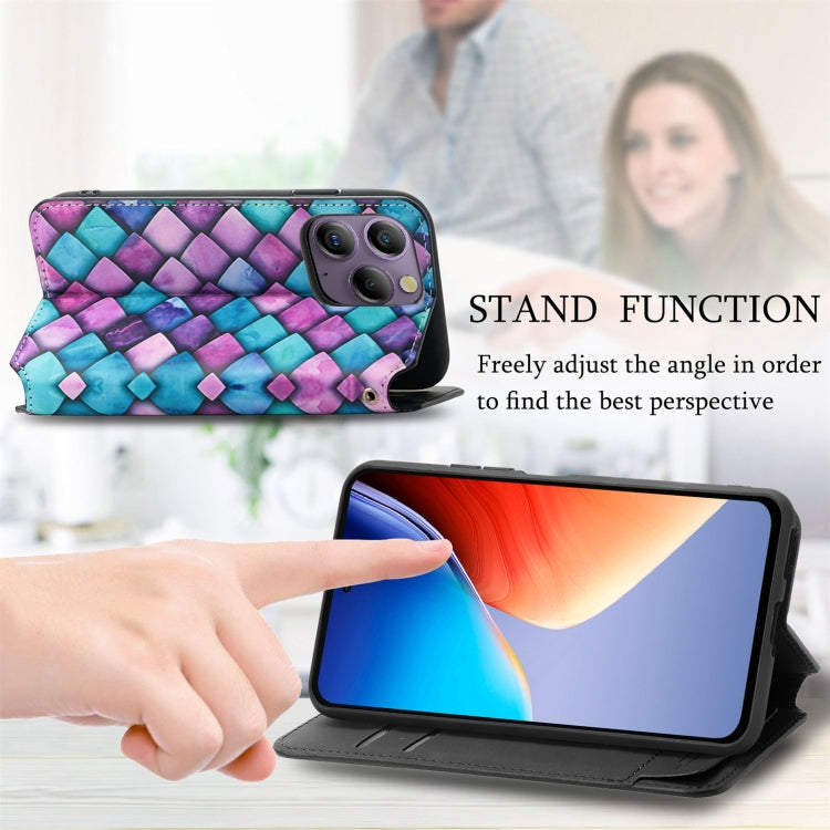 For Blackview  A96 CaseNeo Colorful Magnetic Leather Phone Case(Rhombus) - More Brand by PMC Jewellery | Online Shopping South Africa | PMC Jewellery