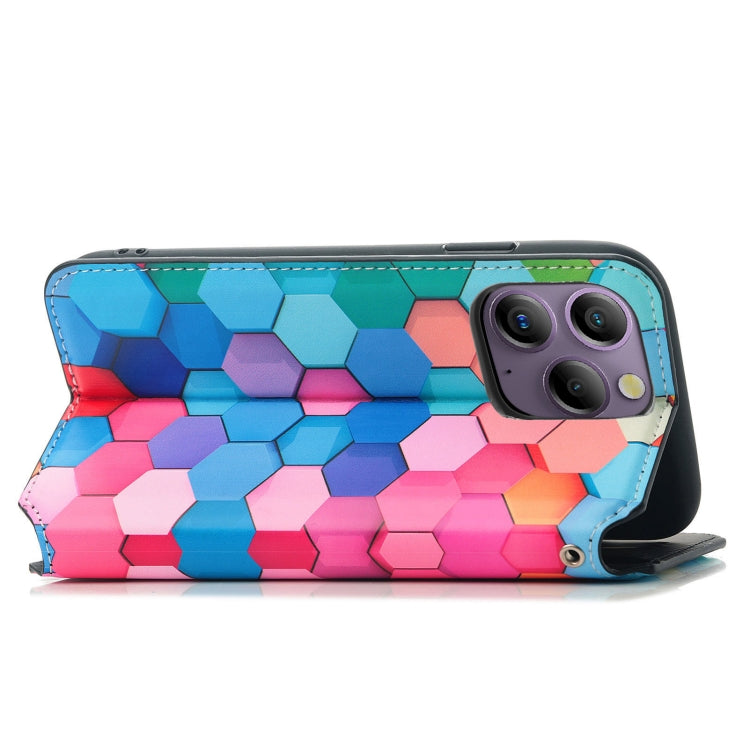 For Blackview  A96 CaseNeo Colorful Magnetic Leather Phone Case(Colorful Cube) - More Brand by PMC Jewellery | Online Shopping South Africa | PMC Jewellery