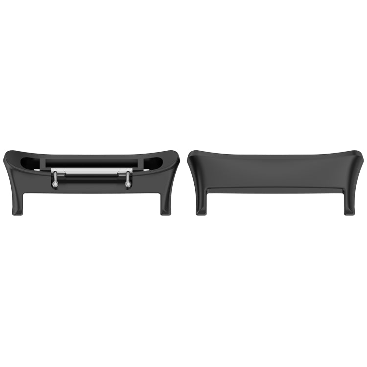 For Honor Watch 4 TMA-L19 1 Pair Metal Watch Band Connector(Black) - Other Accessories by PMC TechLife | Online Shopping South Africa | PMC TechLife | Buy Now Pay Later Mobicred