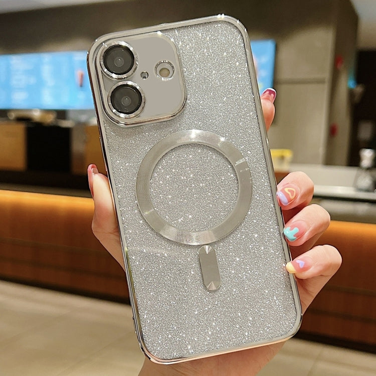 For iPhone 16 Plus Glitter Electroplating MagSafe TPU Phone Case(Silver) - iPhone 16 Plus Cases by PMC Jewellery | Online Shopping South Africa | PMC Jewellery | Buy Now Pay Later Mobicred