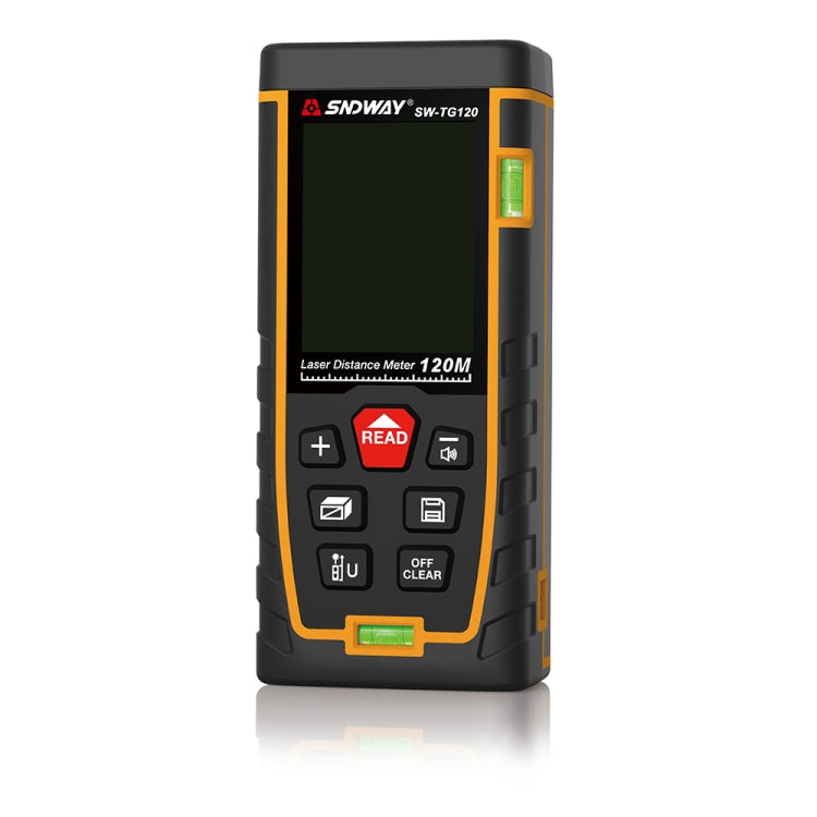 SNDWAY Double Horizontal bubble Rangefinder Laser Distance Meter Range Hand Tool Device SW-TG120 - Laser Rangefinder by SNDWAY | Online Shopping South Africa | PMC Jewellery | Buy Now Pay Later Mobicred