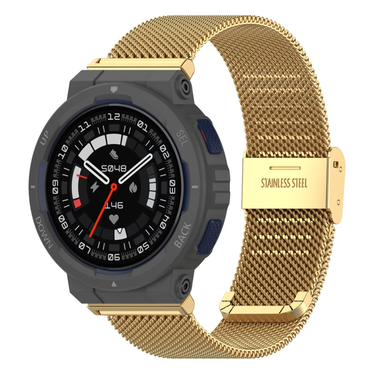 For Amazfit Active Edge A2212 Milan Mesh Single Buckle Watch Band(Gold) - free shipping - PMC TechLife - Order now!