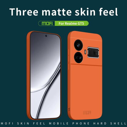 For Realme GT5 MOFI Qin Series Skin Feel All-inclusive PC Phone Case(Gray) - Realme Cases by MOFI | Online Shopping South Africa | PMC Jewellery