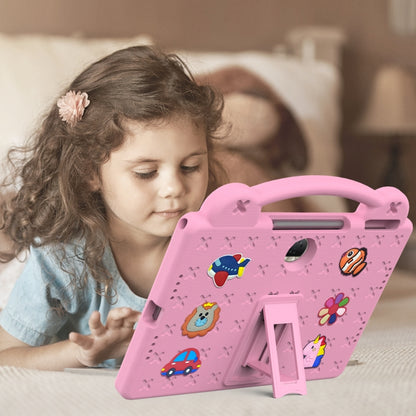 For Honor Pad 9 2023 12.1 Handle Kickstand Children EVA Shockproof Tablet Case(Pink) - Honor by PMC Jewellery | Online Shopping South Africa | PMC Jewellery | Buy Now Pay Later Mobicred