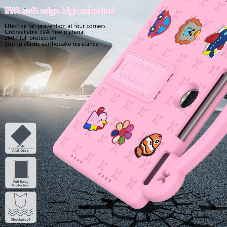 For Honor Pad 9 2023 12.1 Handle Kickstand Children EVA Shockproof Tablet Case(Pink) - Honor by PMC Jewellery | Online Shopping South Africa | PMC Jewellery | Buy Now Pay Later Mobicred