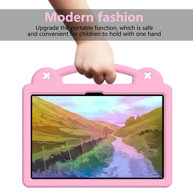 For Honor Pad 9 2023 12.1 Handle Kickstand Children EVA Shockproof Tablet Case(Pink) - Honor by PMC TechLife | Online Shopping South Africa | PMC TechLife | Buy Now Pay Later Mobicred