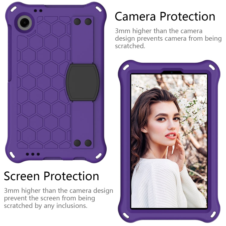 For Blackview Tab 60 8.7 2023 Honeycomb EVA Hybrid PC Tablet Case with Strap(Purple+Black) - Others by PMC Jewellery | Online Shopping South Africa | PMC Jewellery