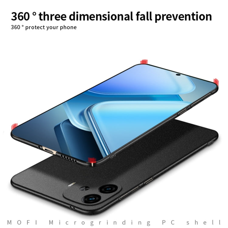 For vivo iQOO Z9 Turbo / iQOO Z9 MOFI Fandun Series Frosted PC Ultra-thin All-inclusive Phone Case(Black) - vivo Cases by MOFI | Online Shopping South Africa | PMC Jewellery | Buy Now Pay Later Mobicred