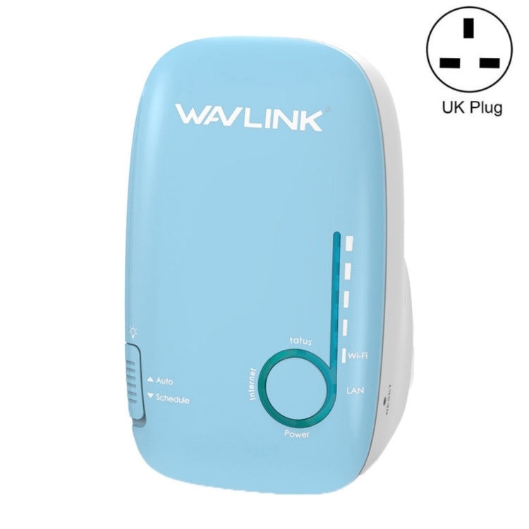 WAVLINK WN576K1 AC1200 Household WiFi Router Network Extender Dual Band Wireless Repeater, Plug:UK Plug (Blue) - Wireless Routers by WAVLINK | Online Shopping South Africa | PMC Jewellery | Buy Now Pay Later Mobicred