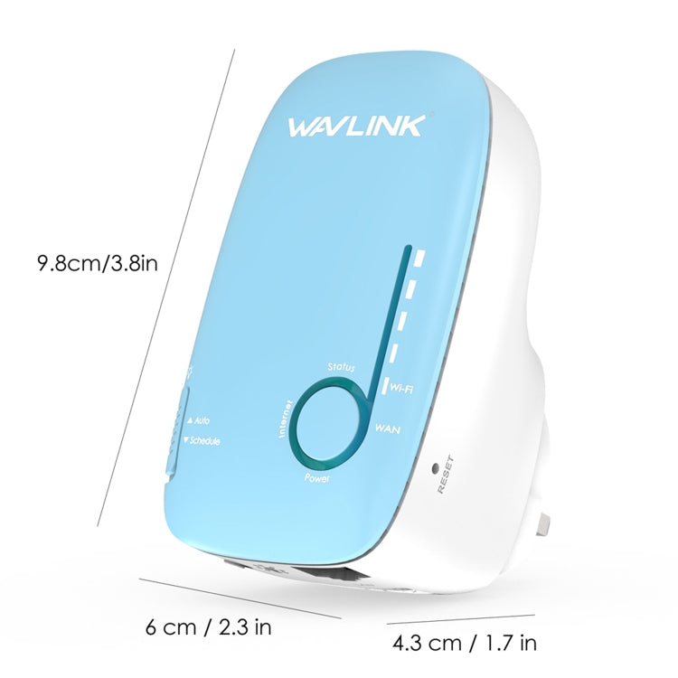 WAVLINK WN576K1 AC1200 Household WiFi Router Network Extender Dual Band Wireless Repeater, Plug:EU Plug (Blue) - Wireless Routers by WAVLINK | Online Shopping South Africa | PMC Jewellery | Buy Now Pay Later Mobicred