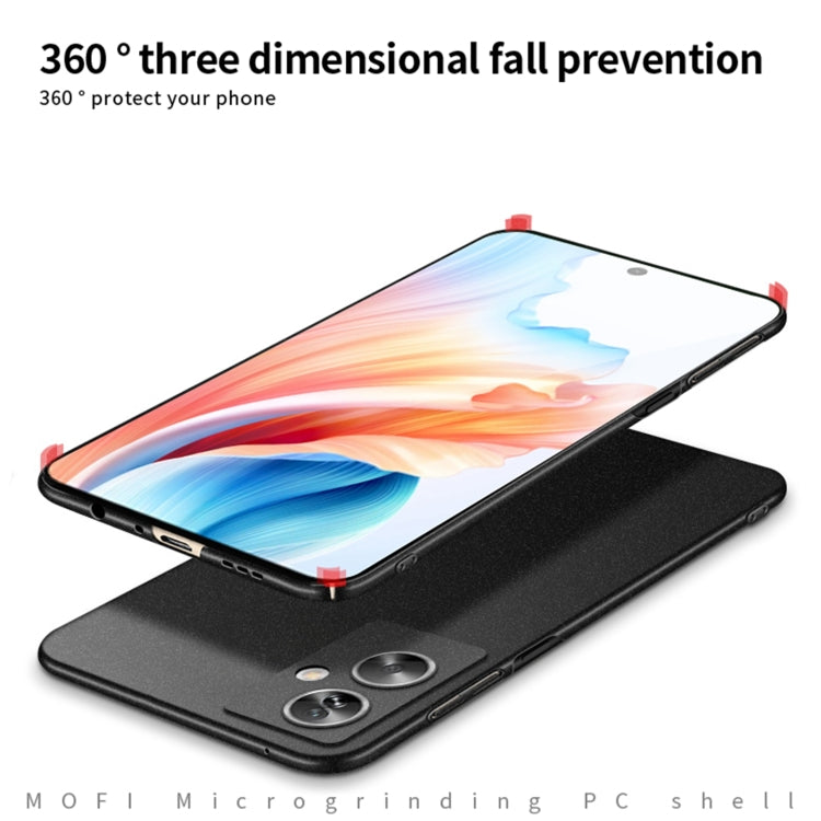 For OPPO A2 / A79 5G MOFI Fandun Series Frosted PC Ultra-thin All-inclusive Phone Case(Black) - OPPO Cases by MOFI | Online Shopping South Africa | PMC Jewellery | Buy Now Pay Later Mobicred