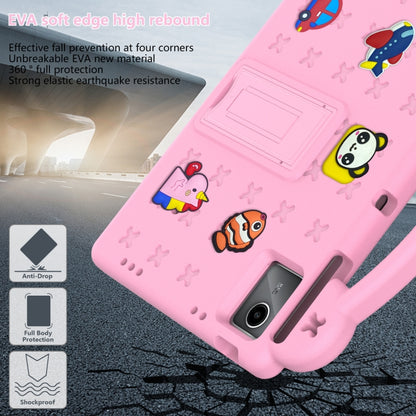 For DOOGEE T30 Pro 11 2023 Handle Kickstand Children EVA Shockproof Tablet Case(Pink) - Others by PMC Jewellery | Online Shopping South Africa | PMC Jewellery | Buy Now Pay Later Mobicred