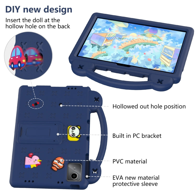 For DOOGEE T30 Pro 11 2023 Handle Kickstand Children EVA Shockproof Tablet Case(Navy Blue) - Others by PMC Jewellery | Online Shopping South Africa | PMC Jewellery | Buy Now Pay Later Mobicred