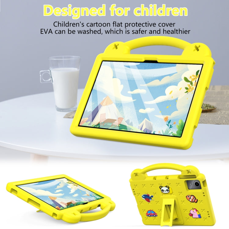 For Huawei MatePad SE 11 2024 Handle Kickstand Children EVA Shockproof Tablet Case(Yellow) - Huawei by PMC Jewellery | Online Shopping South Africa | PMC Jewellery | Buy Now Pay Later Mobicred