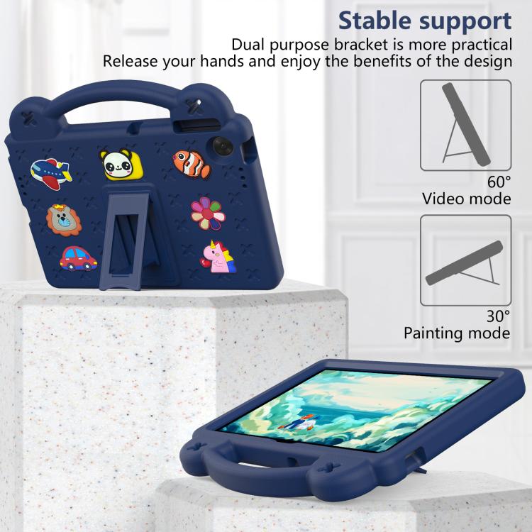 For Lenovo Tab TB-311 / WIFI 10.1 2025 Handle Kickstand Children EVA Shockproof Tablet Case(Navy Blue) - Lenovo by PMC TechLife | Online Shopping South Africa | PMC TechLife | Buy Now Pay Later Mobicred
