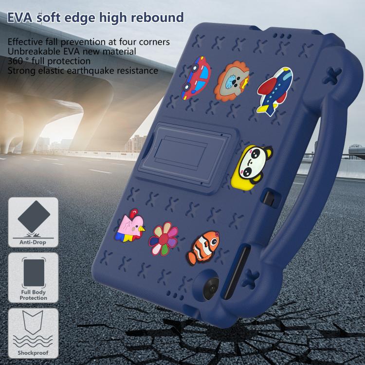 For Lenovo Tab TB-311 / WIFI 10.1 2025 Handle Kickstand Children EVA Shockproof Tablet Case(Navy Blue) - Lenovo by PMC TechLife | Online Shopping South Africa | PMC TechLife | Buy Now Pay Later Mobicred
