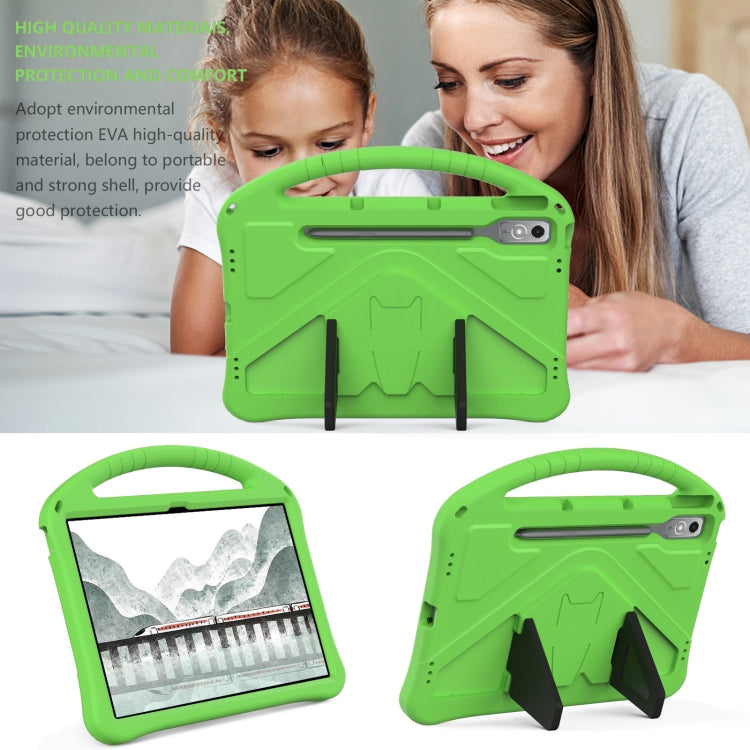For Lenovo Tab P12  EVA Shockproof Tablet Case with Holder(Green) - Lenovo by PMC TechLife | Online Shopping South Africa | PMC TechLife | Buy Now Pay Later Mobicred